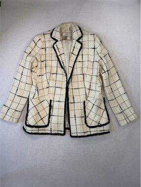 Helene Berman London Ete Check Tweed Jacket Plaid Neutral